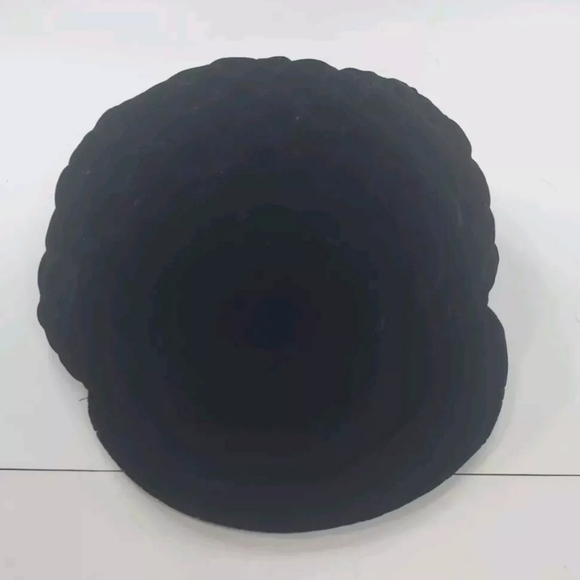 Toppers' Inc Women's Quilted Velvet Hat Black Fashionable Goth 80s Style Retro - Picture 2 of 9